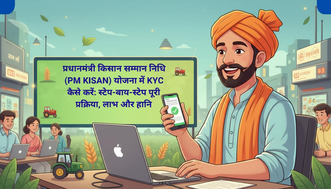 प्रधानमंत्री किसान सम्मान निधि (PM Kisan) योजना में KYC कैसे करें: स्टेप-बाय-स्टेप पूरी प्रक्रिया, लाभ और हानि